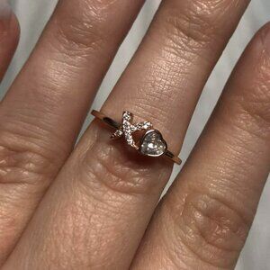 Charmed Aroma Rose Gold XO Ring